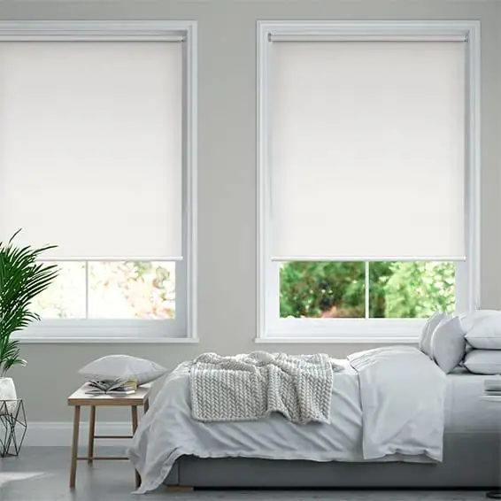 Simple Color Blackout Fabric Smart Motor Electric Window Roller Blinds and Shades