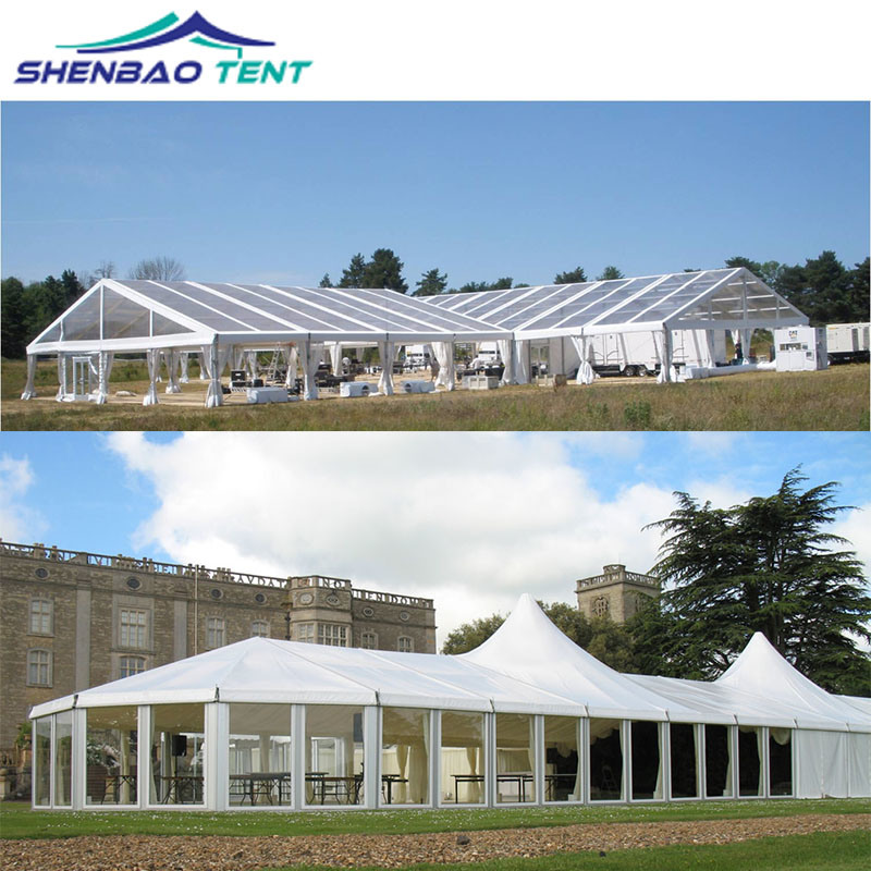 30X50m Luxury Glass Wall Tents Party Tents for 1000 People