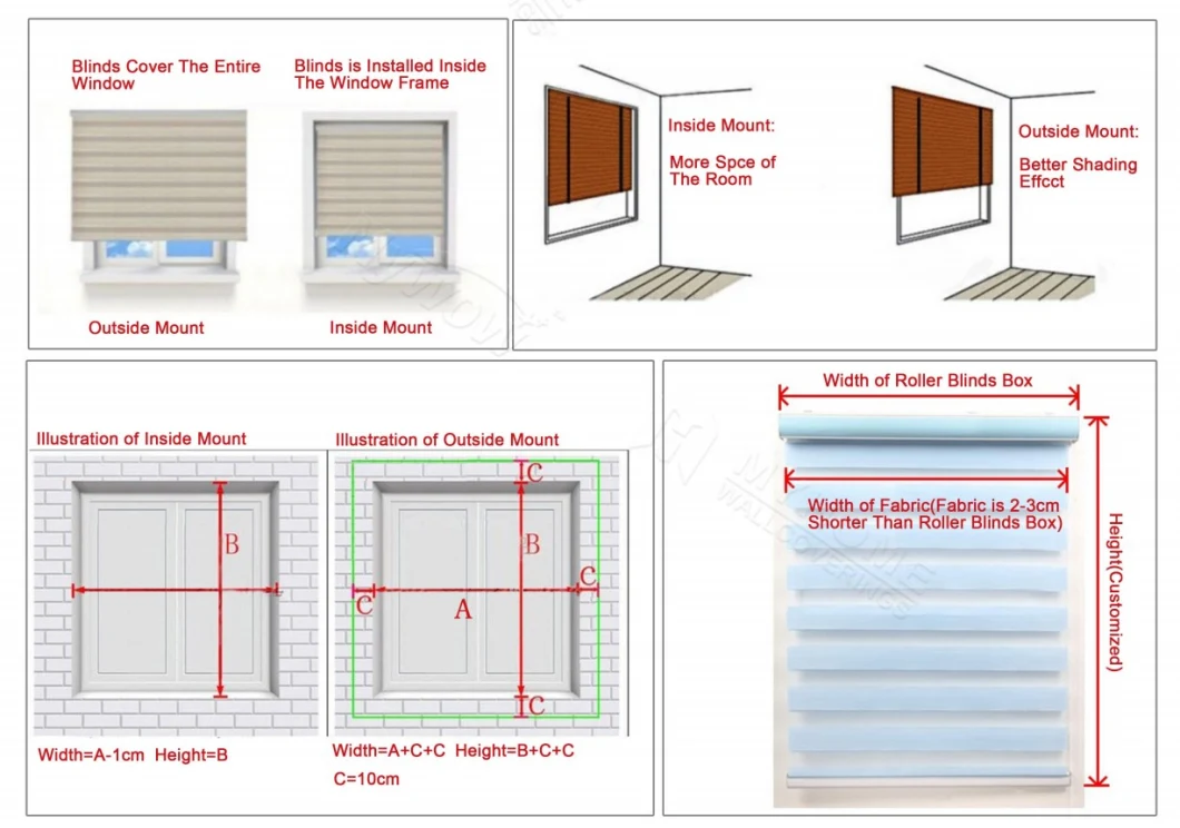 Best Price Black out Zebra Roller Blinds/Rainbow Blinds for Home Decoration