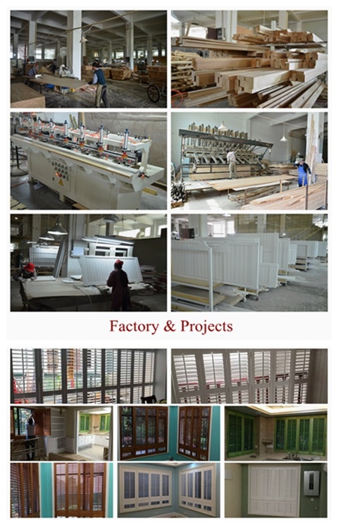 2019 Hangzhou Modern Customized Interior Wooden Security Window Shutters