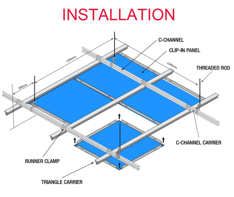 Hunter Douglas Aluminium Alloy Custom Perforated Ceiling Acoustic System