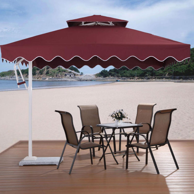 Outdoor Furniture 3 X 3 M Premium Square Cantilever Parasol