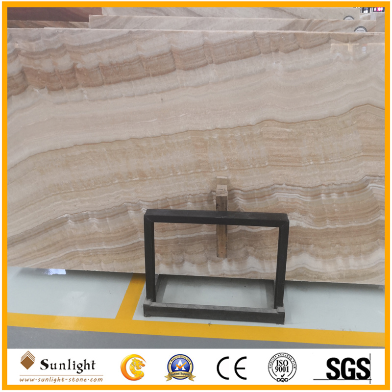 Natural Translucent Honey Onyx Slab for Table Top, TV Background Wall