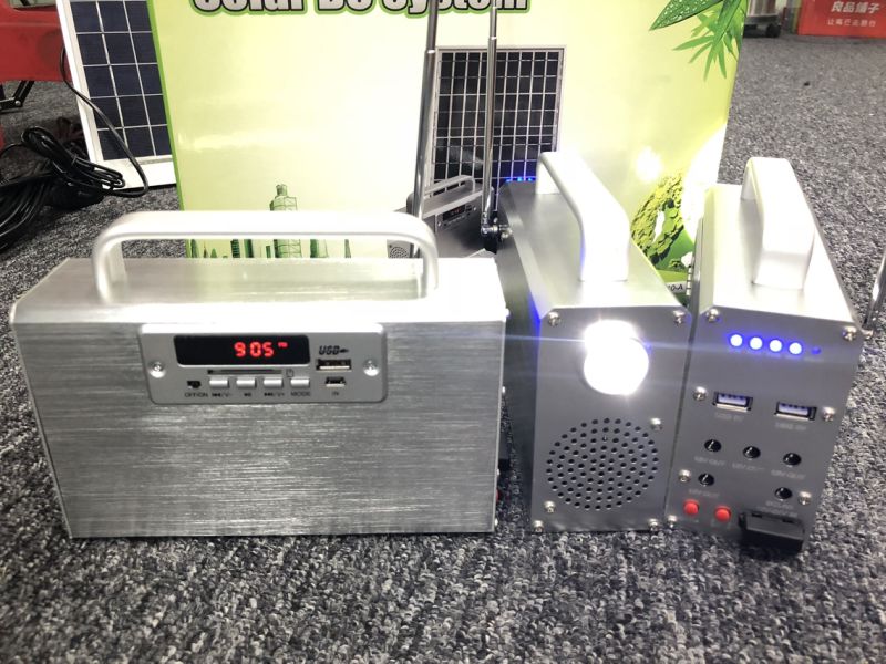 Solar Energy Systems FM Radio TV LED with 10W Solar Panels Cost Singapore