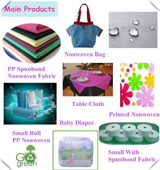 PP Non-Woven Cloth Spunbond Fabric Roll for Polypropylene Woven Bag