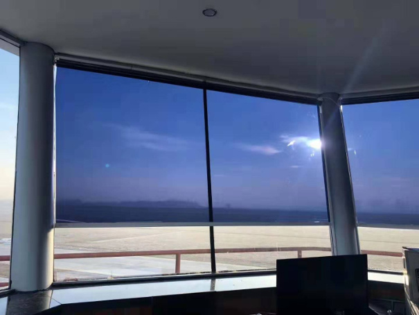 Office Polyethylene Film of 99% Anti-UV Material Window Roller Blinds