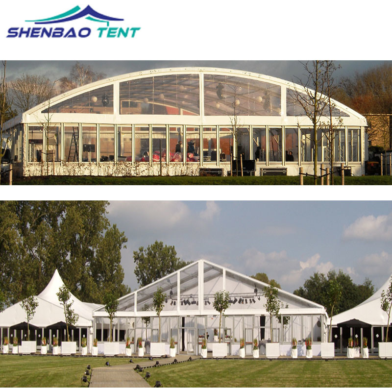 30X50m Luxury Glass Wall Tents Party Tents for 1000 People