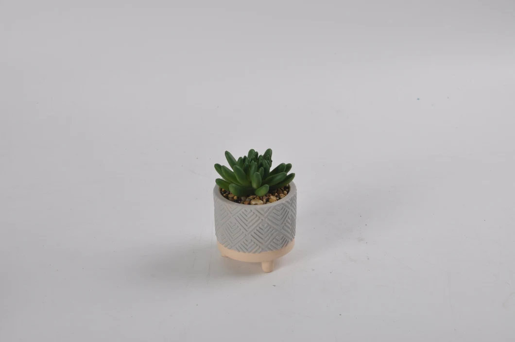Different Styles Succulent Plant Artificial Plants Flowers with Ceramic Pot