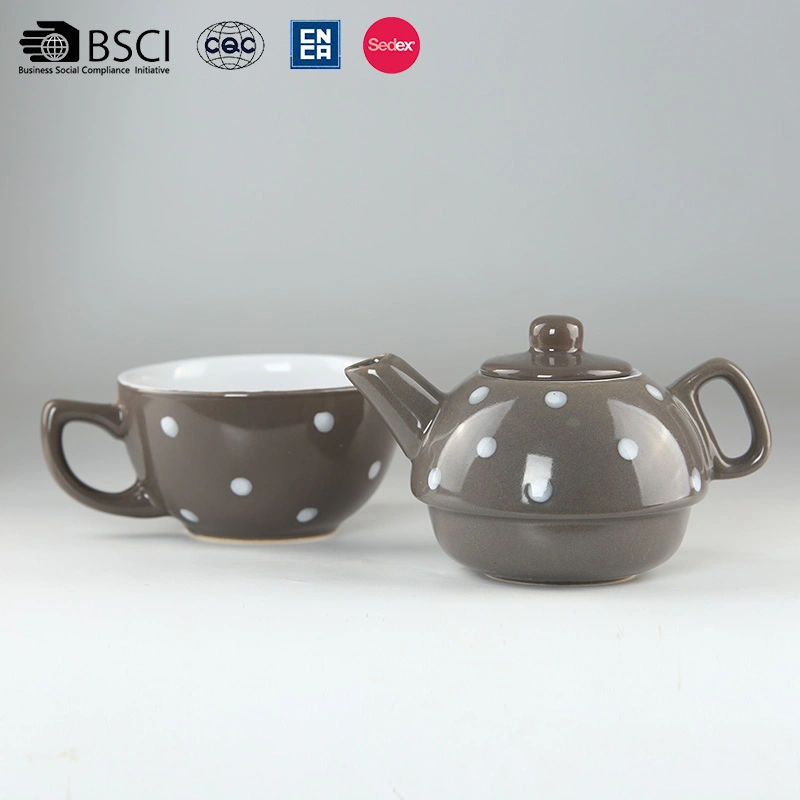 The Manufacturer Produces a High Quality Bohemian Style Hand-Painted Tea Pot Two-Piece Set