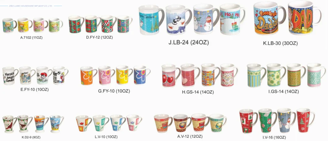 Personalised Ceramic Cup to Go Travel Mug with Lids for Wholesale/Promotional
