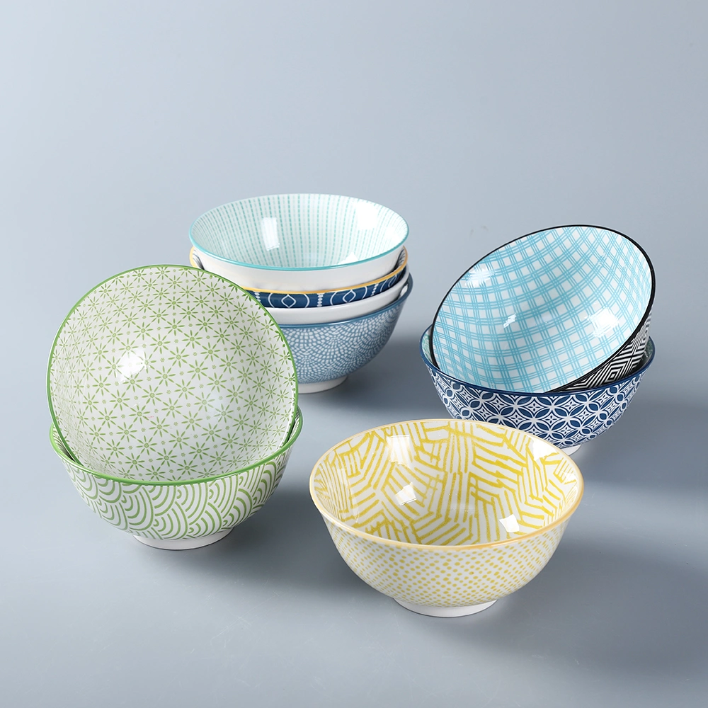 China Dinner Ceramic Porcelain Color Bowl for Home Use