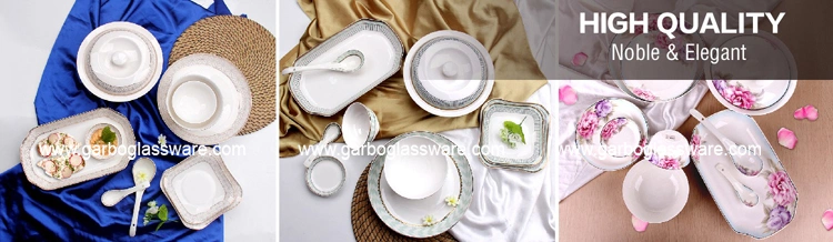 Crockery Dinnerware Round Terrazzo Decal Cheap Ceramic Stoneware Serving Plate for Catering Wedding