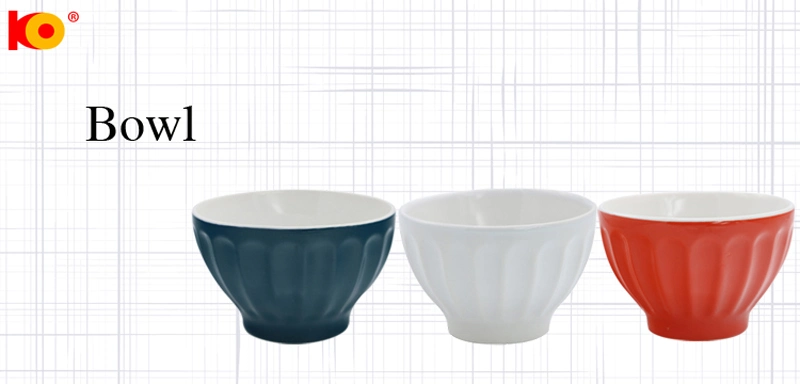 Simple Household Dinner Porcelain Ceramic Soup Rice Bowl