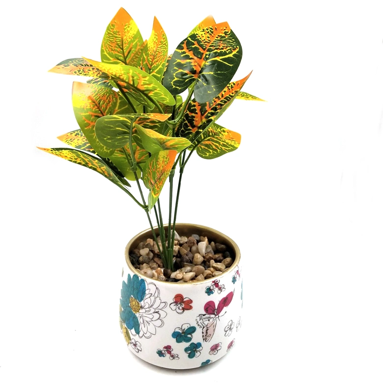 Creative Home Decorative Simulated Potted Flower Pots Ceramic Succulent Planter