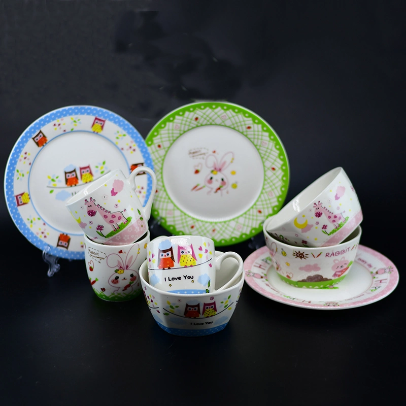 High Quality Porcelain Promotion Ceramic Children's Tableware for Daily Use