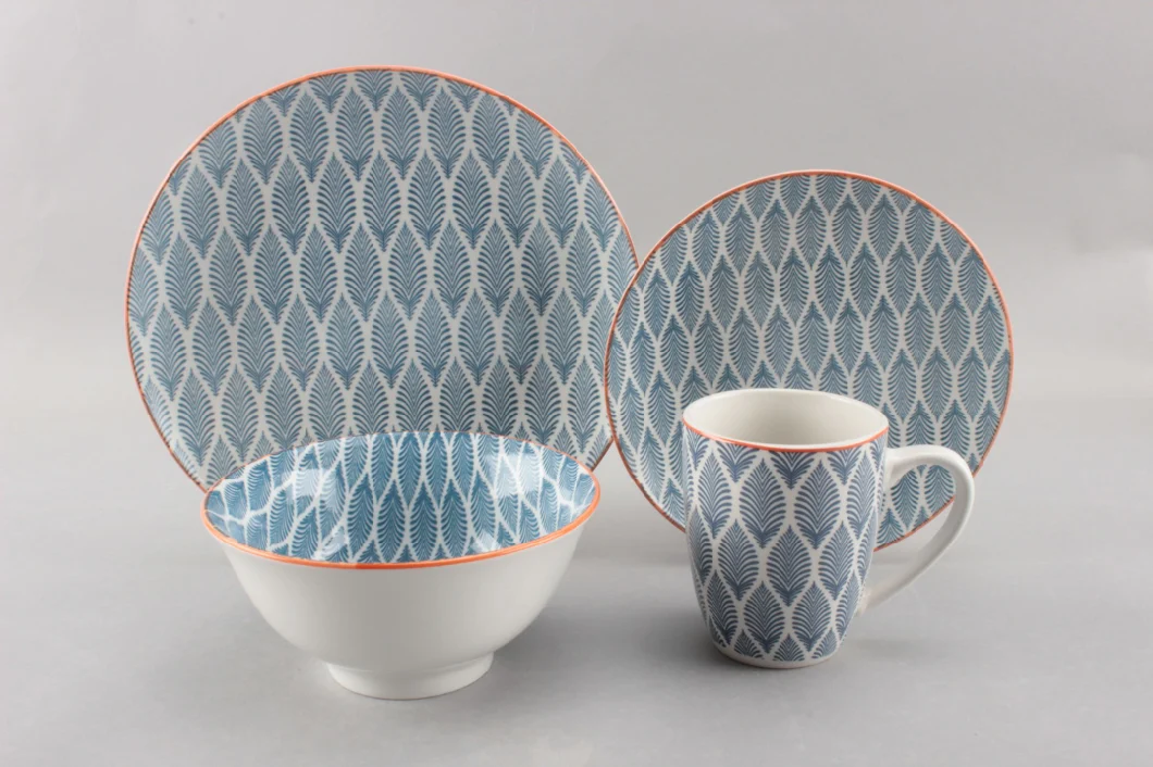 16PCS Fine Ceramic Porcelain Set Pad Printing Ceramic with Lower Price for Wholesale
