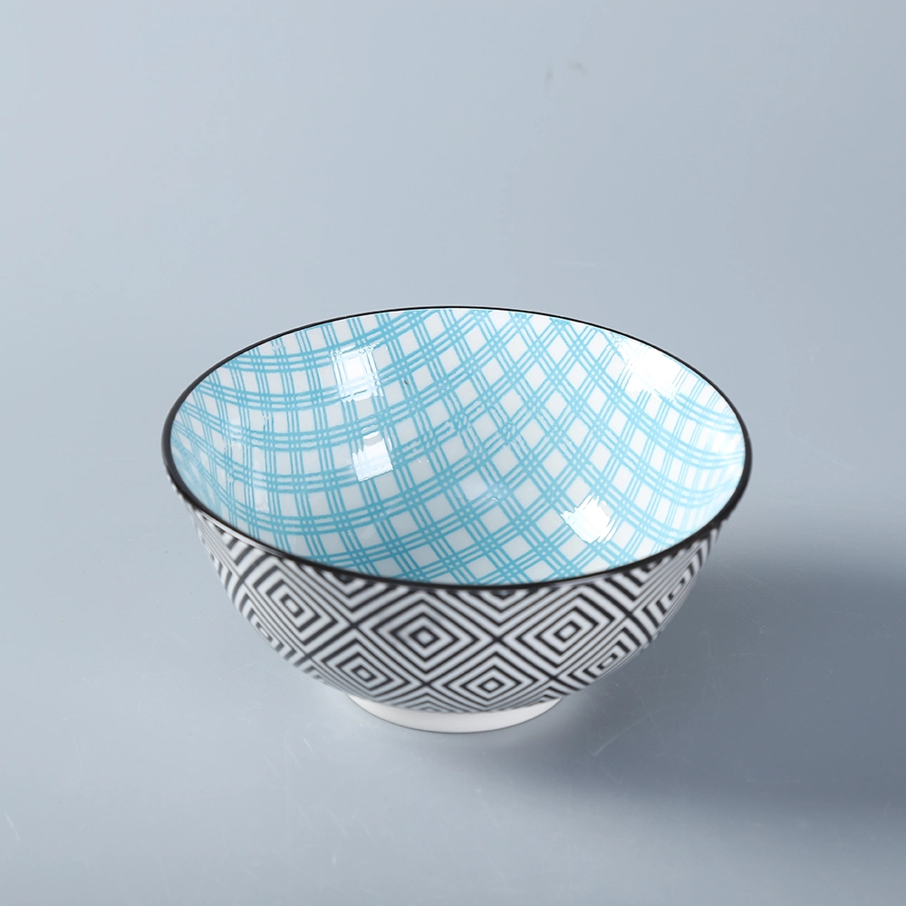Pad Printing Ceramic Porcelain Bowl for Dinner Use