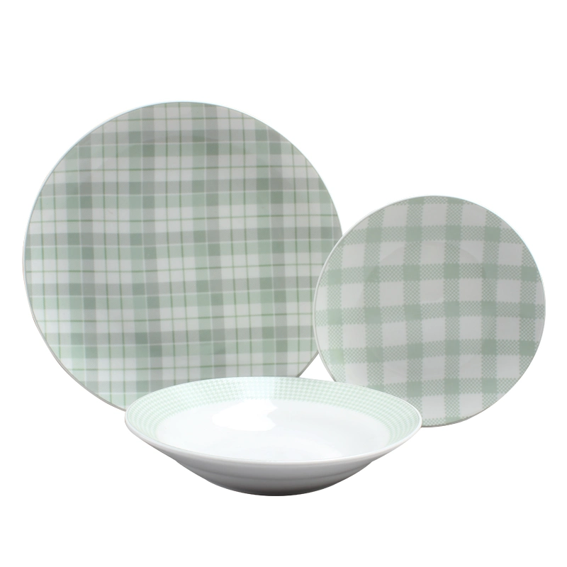 American Super Market Cheap Fine Porcelain Dinnerware Set Ceramic Tableware with LFGB Certification