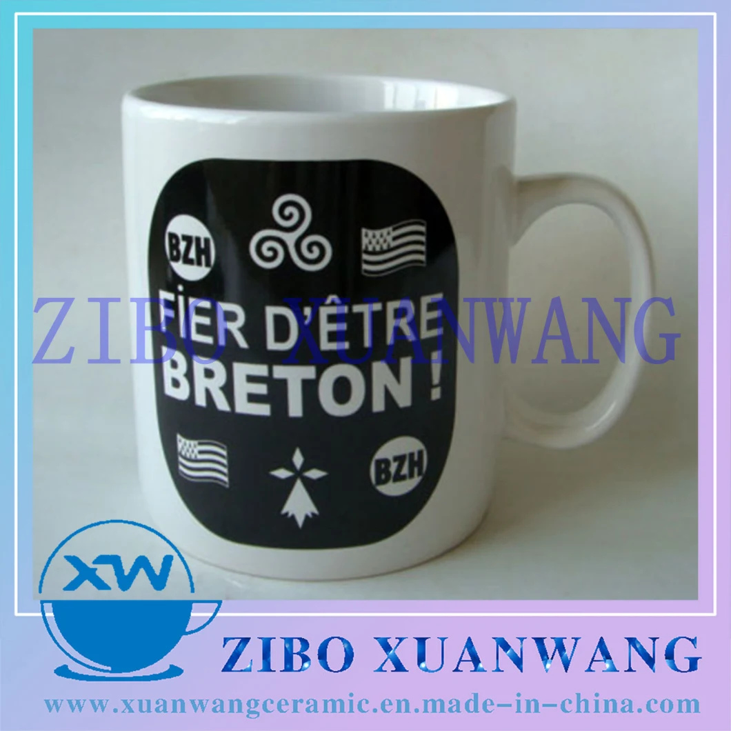 Daily Used Ceramic Mug 11oz Stoneware Mug with High Temperature Printing Food Grade Mugs