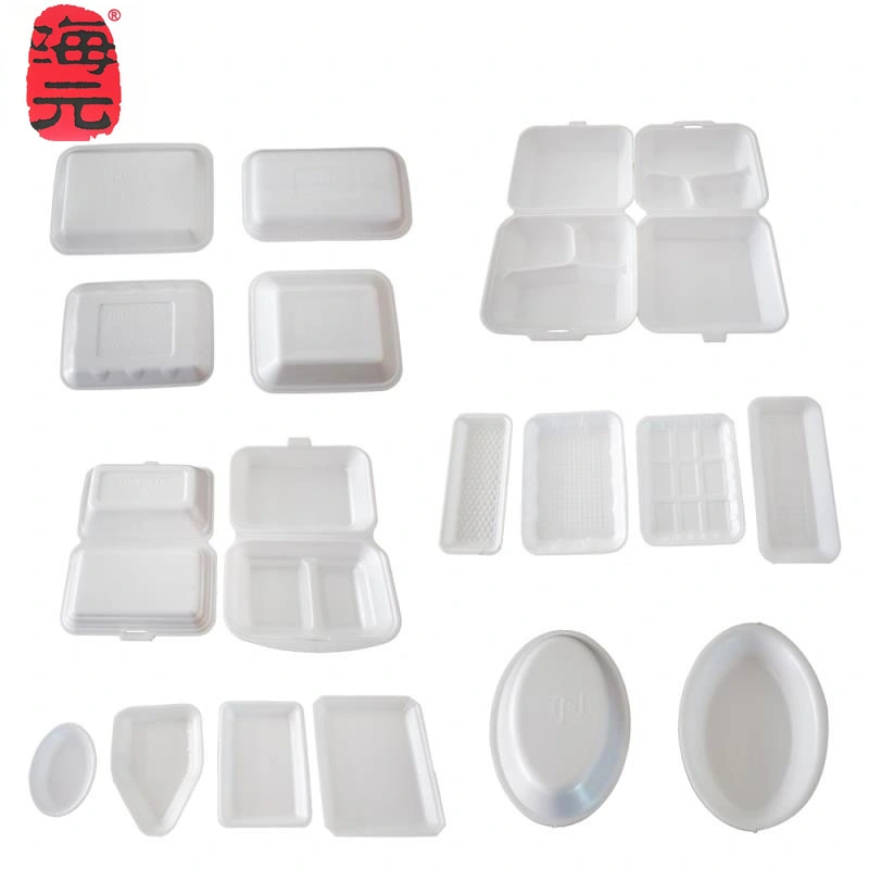 Haiyuan Brand PS Foam Food Container Box Dish Egg Tray Bowl Ceiling Tiles Making Machine