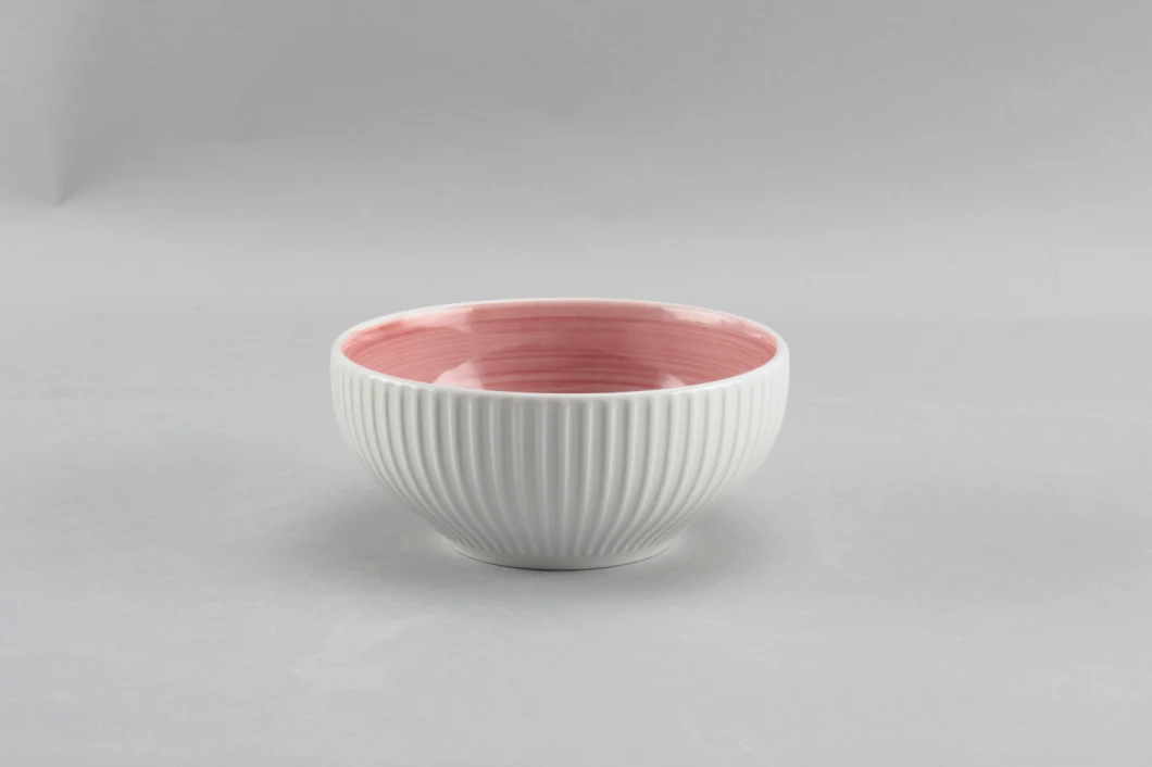 2020 Popular Ceramic Embossed Handpainted Dinnerware Set with Wholesale Price