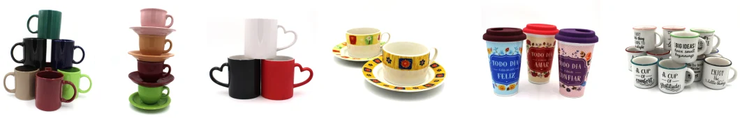 Wholesale Ceramic/Stoneware/Porcelain Teacup and Saucer for Personalized Gifts