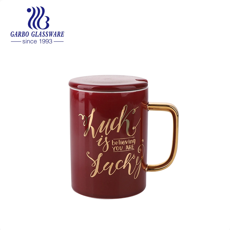 Factory Cheap Customized Unique Design Porcelain Cappuccino Mug Ceramic Coffee Cup with Lid