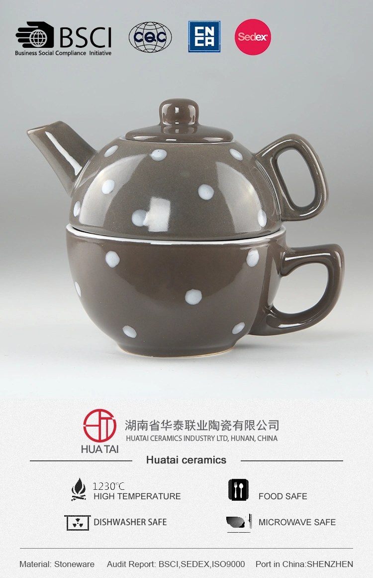 The Manufacturer Produces a High Quality Bohemian Style Hand-Painted Tea Pot Two-Piece Set