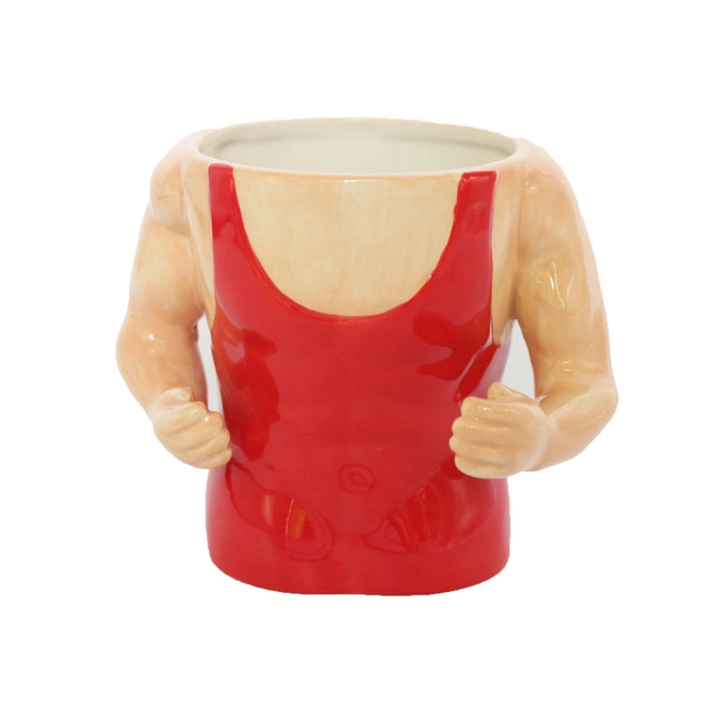 Funny Novelty Gym Bodybuilding Ceramic Coffee Mug, Ceramic Drink Cup for Coffee and Tea