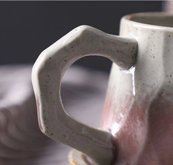 Japan Style Custom Printing Wholesale European Coffee Ware Porcelain Coffee Tea Set Ceramic Cup and Saucer
