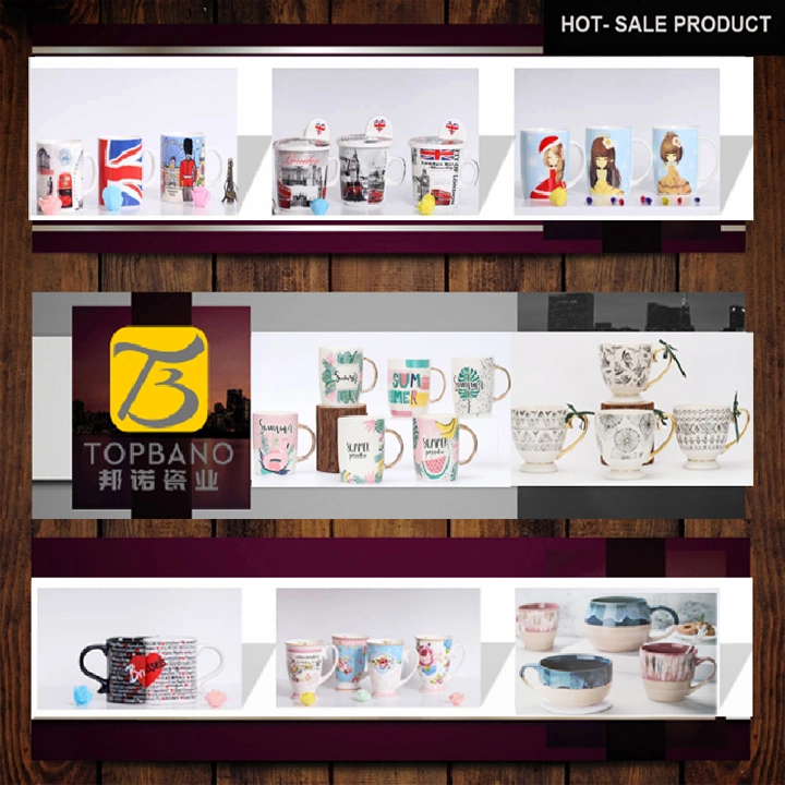 Promotional Gift Mug Porcelain Coffee Tea Cup Ceramic Sublimation Travel Christmas Cup From China
