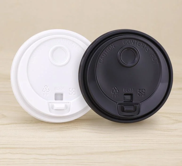 China Manufacture of PP Lids Plastic PP Lids Coffee Cup Lids Hot Paper Cup Lids