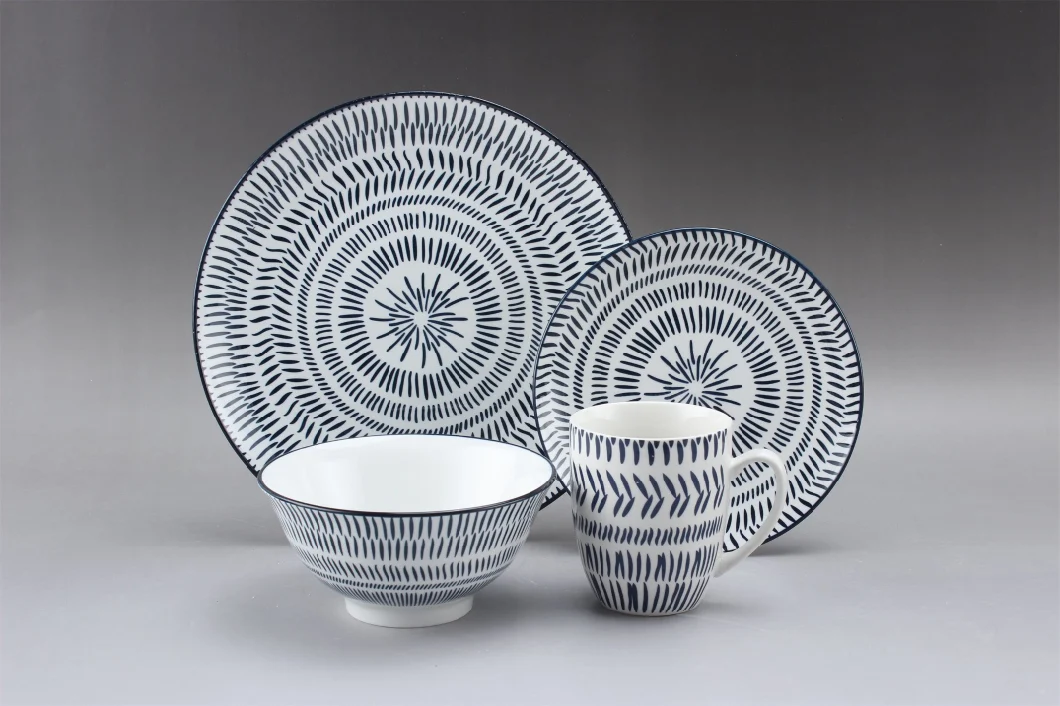 Linyi Jingshi Ceramic Fine 16PCS Ceramic Dinnerware Porcelain Tableware Set with Lower Price
