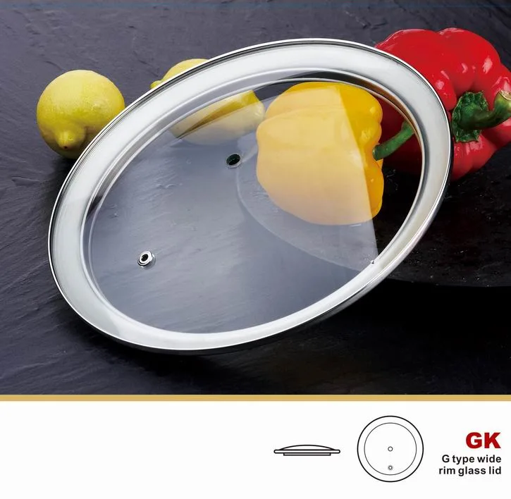 Glass Chafing Dish Lids Stainless Steel Kitchenware Non-Stick Glass Lids
