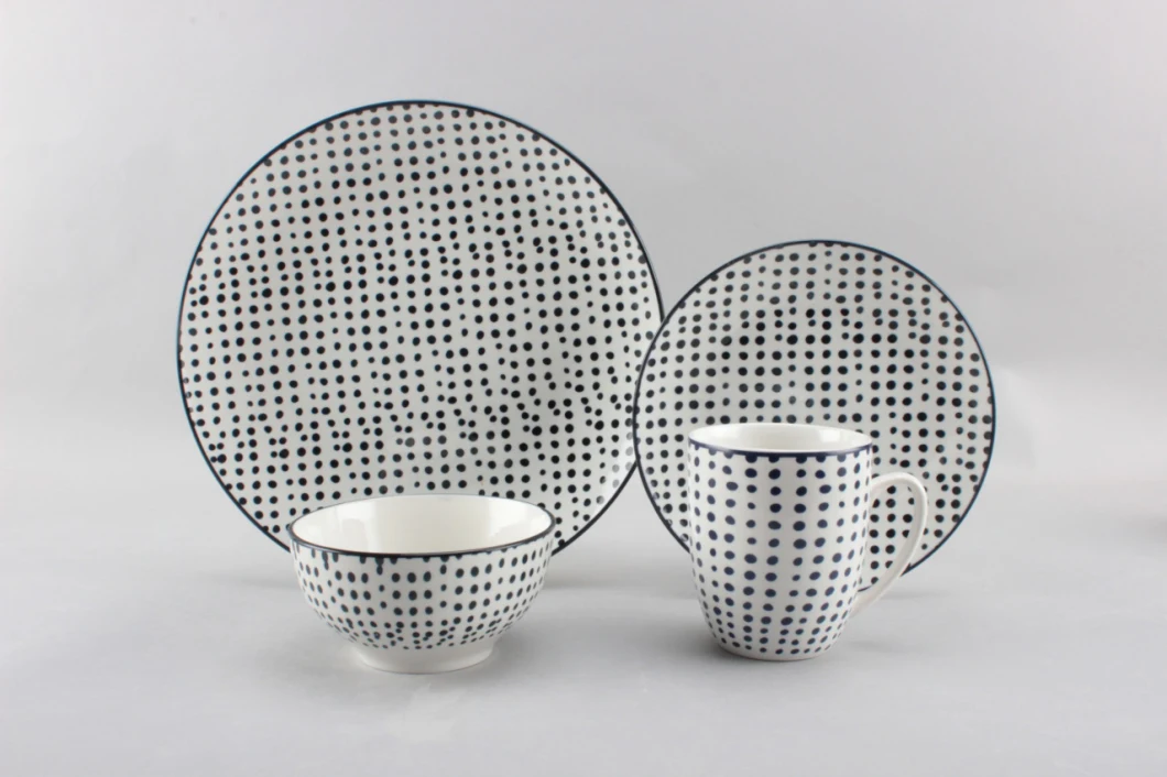 Beautiful 16PCE Fine Ceramic Porcelain Sets Pad Printing Ceramic with Fine Price