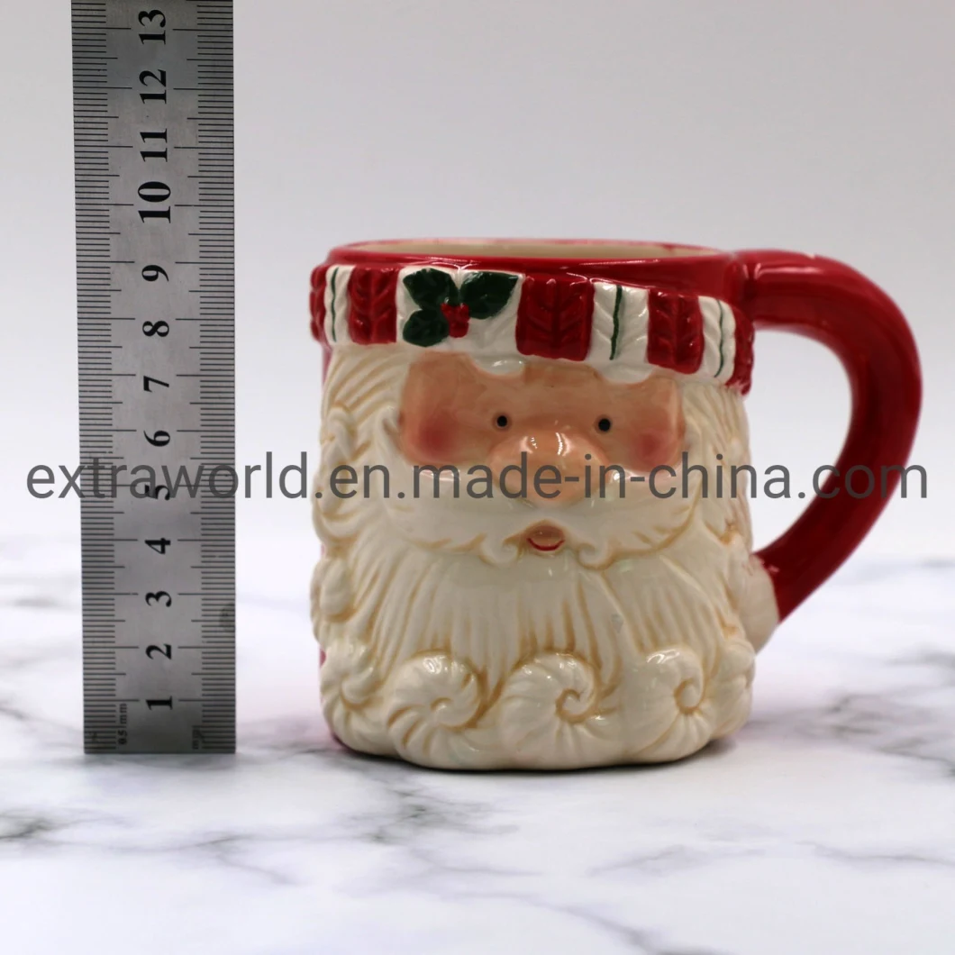 New Design 2021 Ceramic Christmas Santa Claus Mug Tabletop for Dinnerware Use