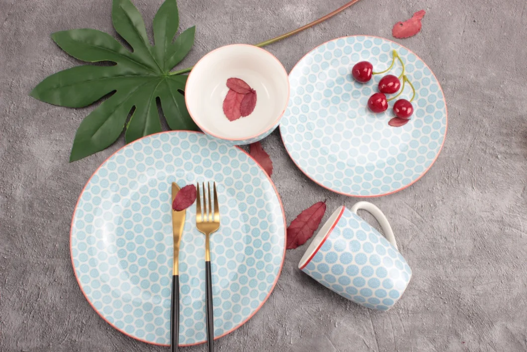 Linyi Jingshi Discont 16PCE Ceramic Dinnerware Porcelain Table Set with Fine Price