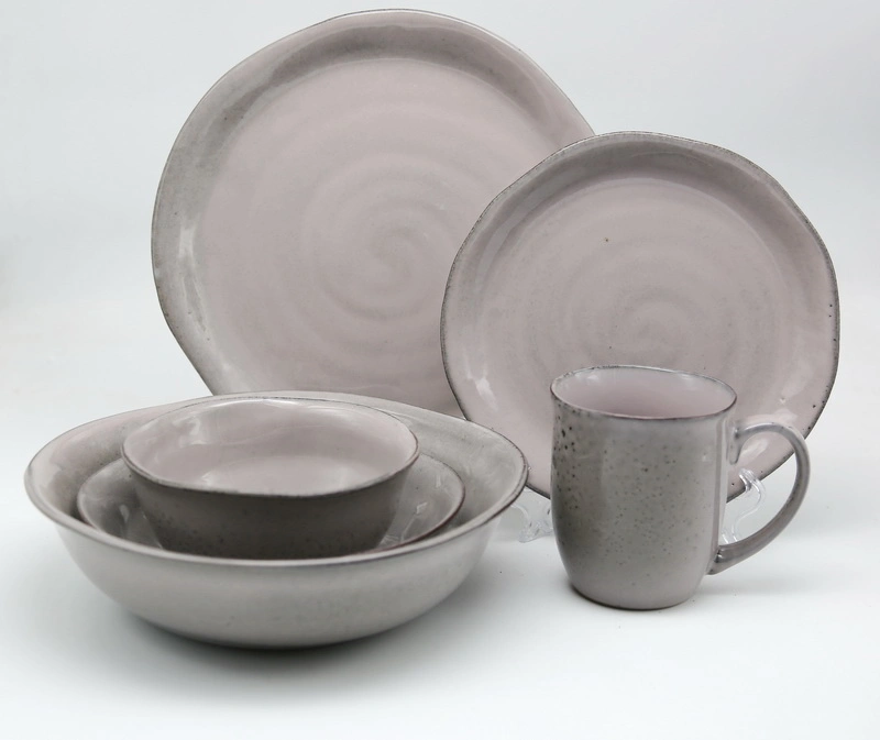 Antique Ceramic Set Irregular Ceramic Tableware Ceramic Plate