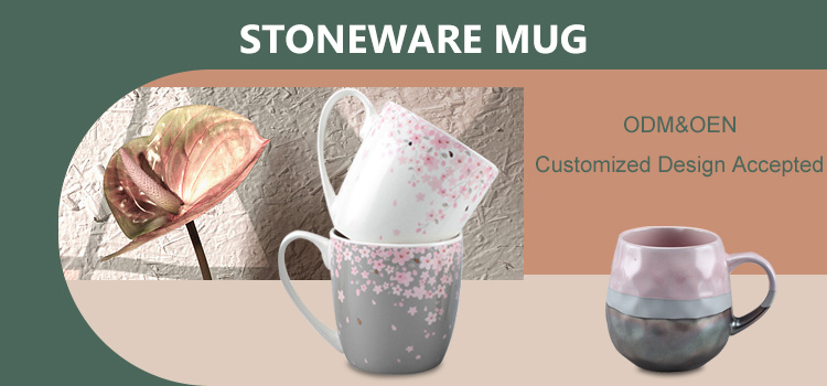 New Design Ceramic Cups Ceramic Coffee Mug Stoneware Mug with Custom Logo for Wholesale