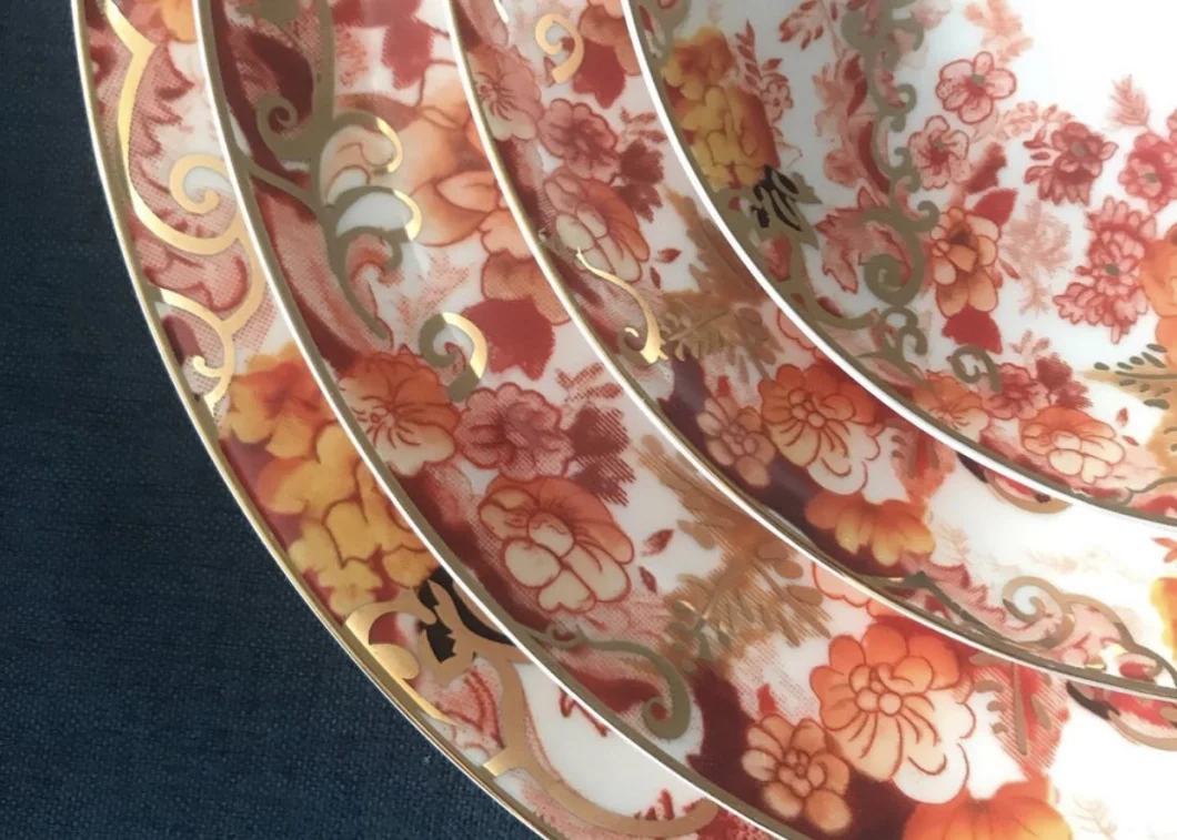 Bone China Housewares Ceramic Dinner Plate Porcelain Crockery Tableware Setting
