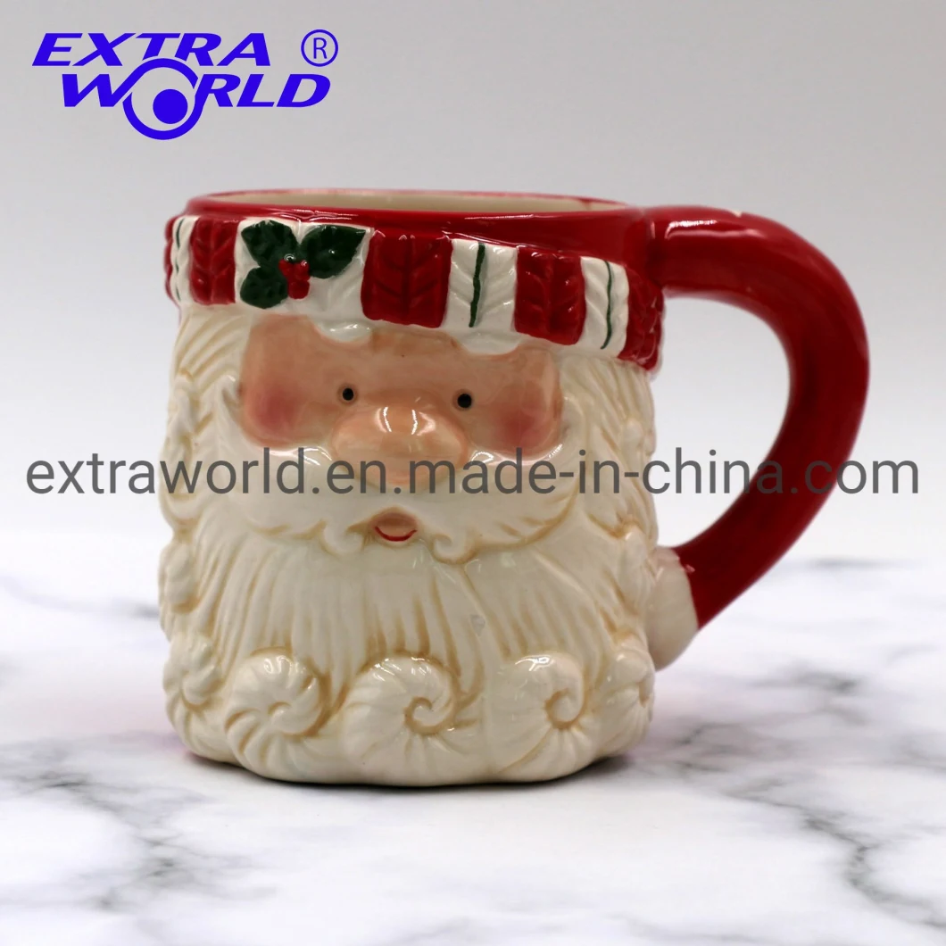 New Design 2021 Ceramic Christmas Santa Claus Mug Tabletop for Dinnerware Use