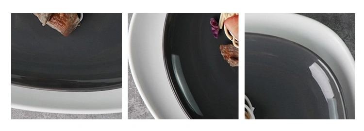 Factory Nordic Triangle Flat Steak Plate, Dishes-Porcelain, Ceramic Platter Plates