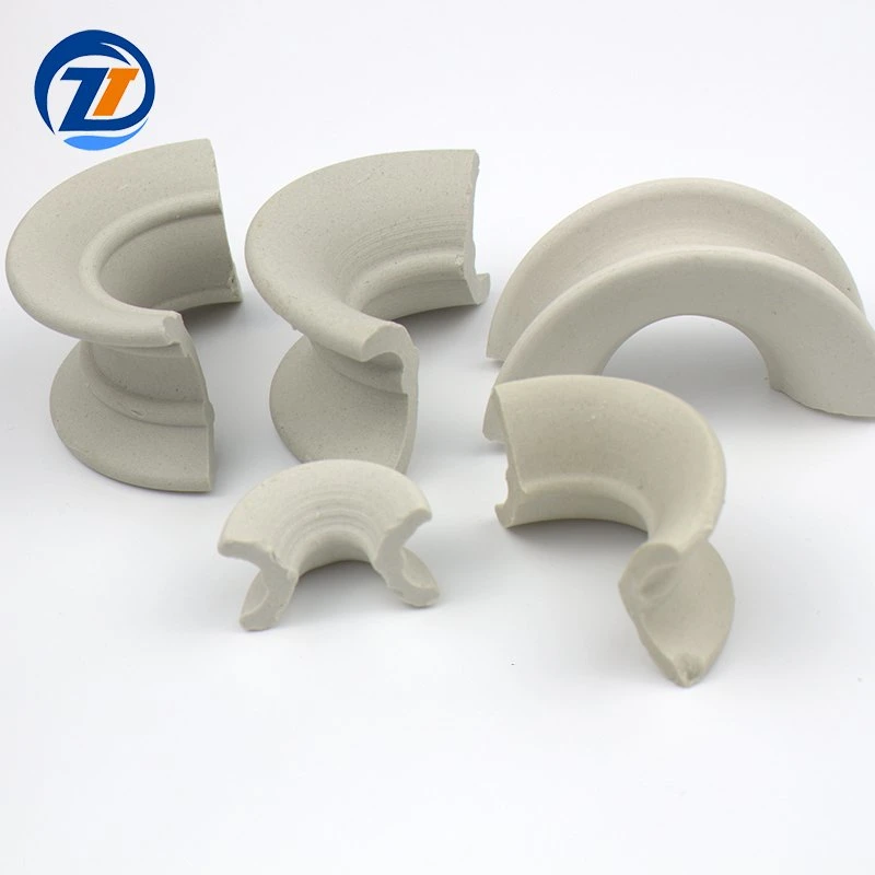 25mm 38mm 50mm White Ceramic Packing Ring Ceramic Intalox Saddle Ring