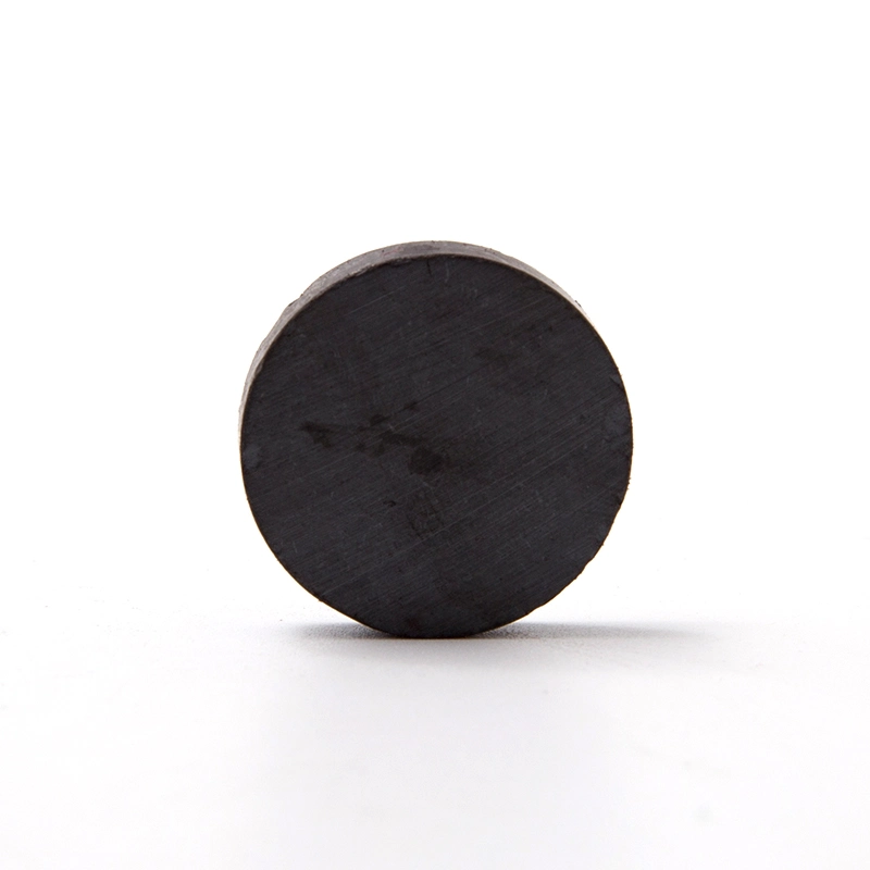 Disc Ceramic Fridge Magnets Strong Flat Round Black Ferrite Magnet