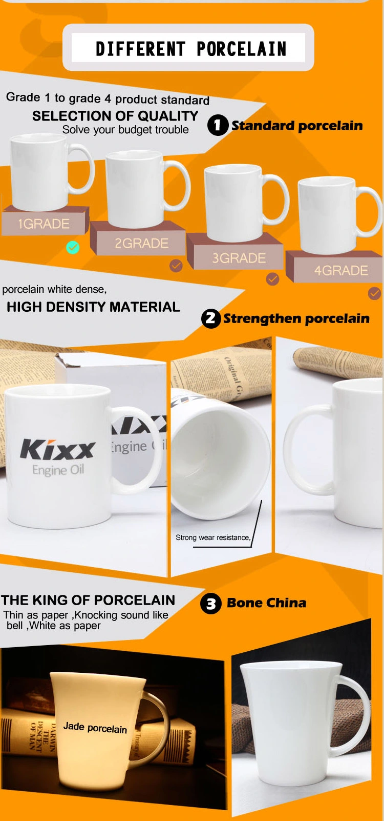 11oz Straight Ceramic Cup / Coffee Cup / Custom Printed Coffee Cup