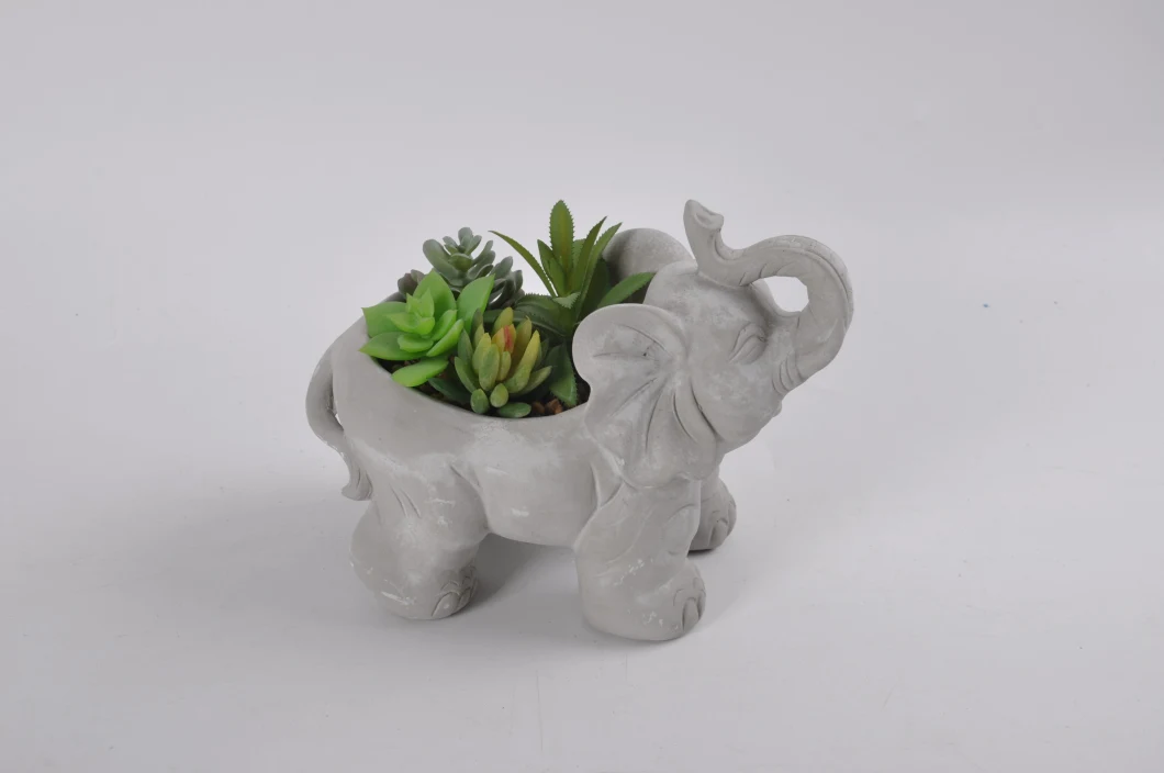 Different Styles Artificial Plants Flowers with Colorful Ceramic Pot