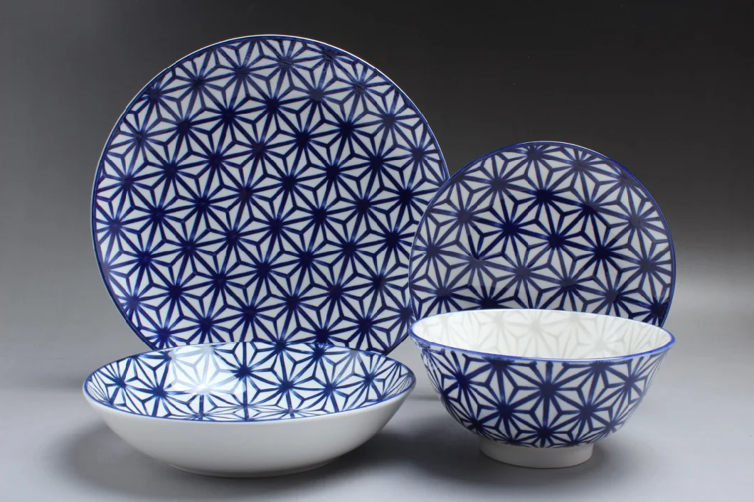16PCS Stoneware Dinner Set Ceramic Dinnerware Tableware for Wholesale