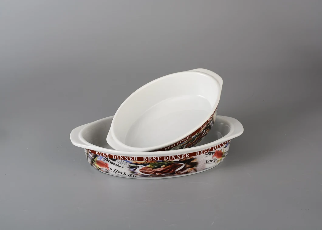 Best Sell Colorful Oval Ceramic Dinner Dishes