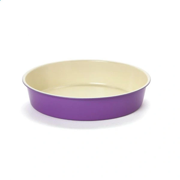 Heart Shaped Ceramic Bakeware Dish with Golden Rim