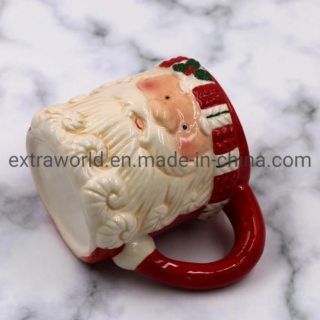 New Design 2021 Ceramic Christmas Santa Claus Mug Tabletop for Dinnerware Use